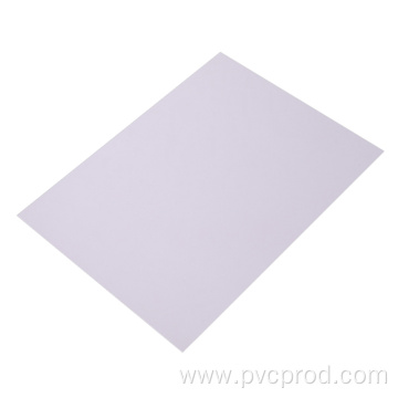 Printable white PVC plastic sheet for cards